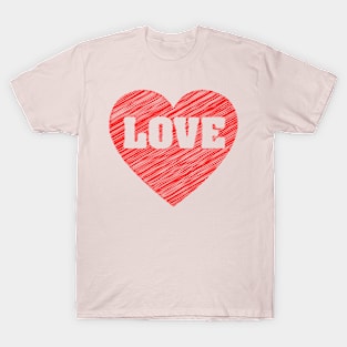 Love Heart Scribble T-Shirt